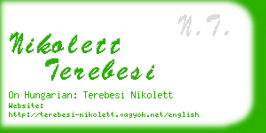 nikolett terebesi business card